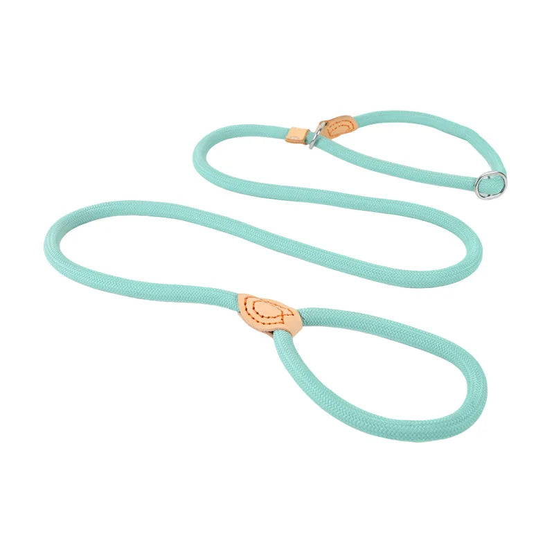 Robuste Geflochtene Hundeleine – 1.5M / 1.8M Slip Rope Trainingsleine mit Verstellbarer Schlaufe für Mittelgroße und Große Hunde