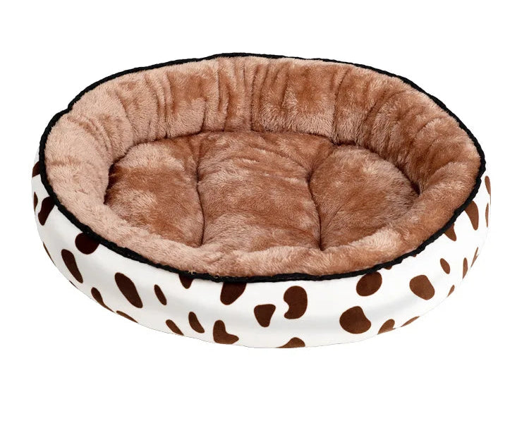 70cm Weiches Baumwolle Hundebett – Warmes Waschbares Sofa Haus für Kleine & Mittelgroße Hunde | Bequemer Winterkorb | Haustierbedarf