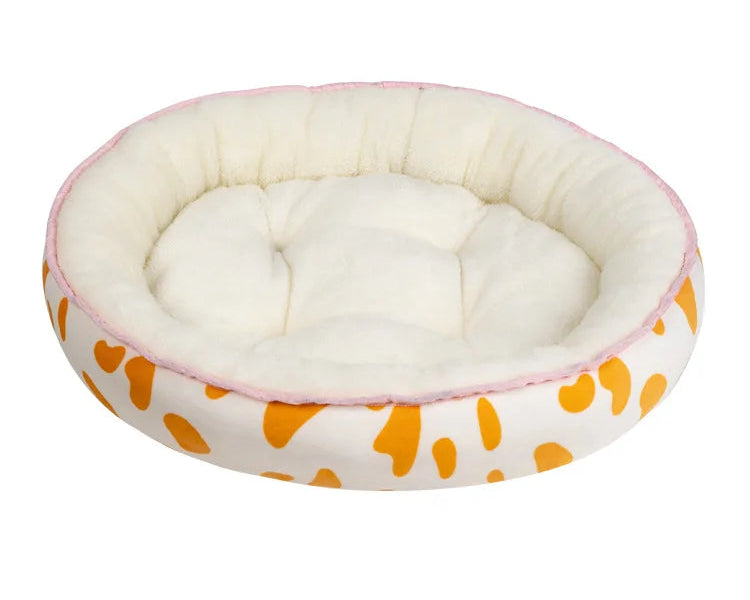 70cm Weiches Baumwolle Hundebett – Warmes Waschbares Sofa Haus für Kleine & Mittelgroße Hunde | Bequemer Winterkorb | Haustierbedarf