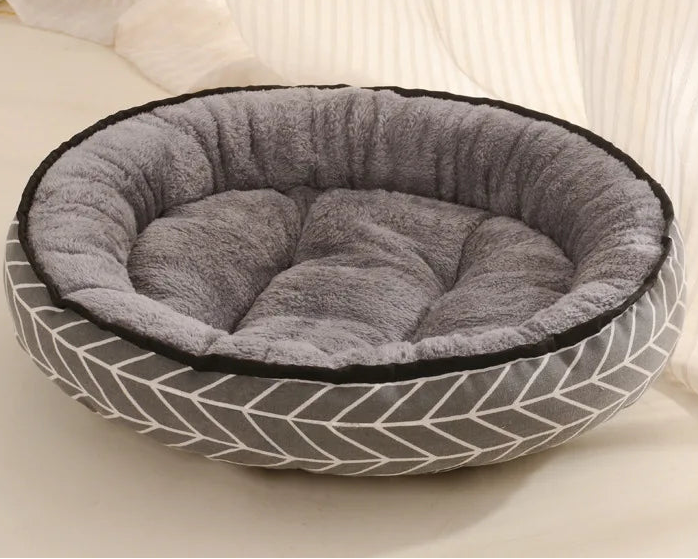 70cm Weiches Baumwolle Hundebett – Warmes Waschbares Sofa Haus für Kleine & Mittelgroße Hunde | Bequemer Winterkorb | Haustierbedarf