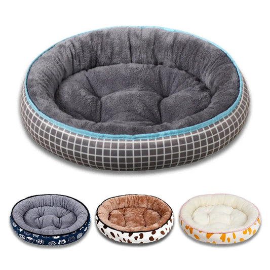 70cm Weiches Baumwolle Hundebett – Warmes Waschbares Sofa Haus für Kleine & Mittelgroße Hunde | Bequemer Winterkorb | Haustierbedarf