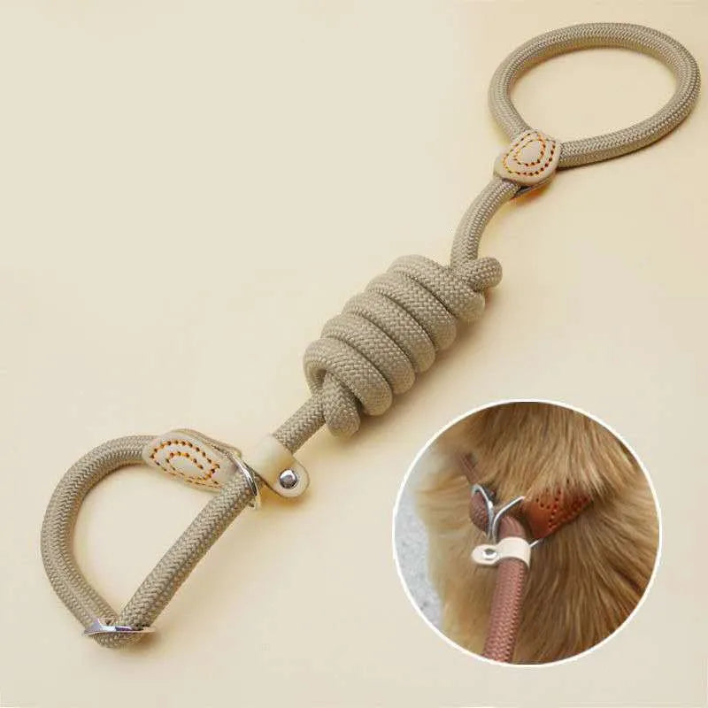 Robuste Geflochtene Slip Rope Hundeleine – Verstellbare Trainingsleine für Mittelgroße und Große Hunde