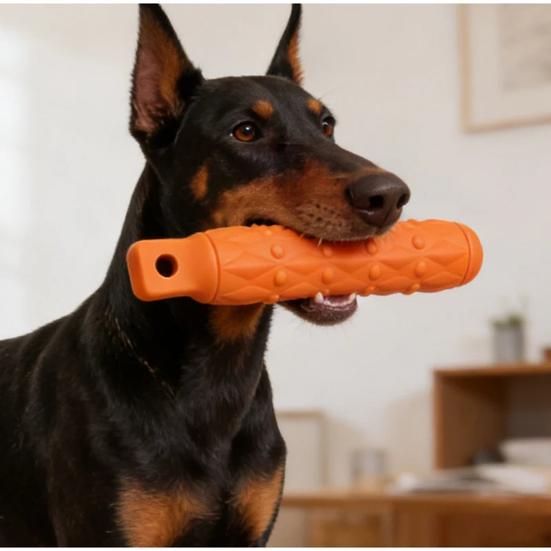 Ultra Strapazierfähiges EVA Hundespielzeug – Mehrfarbiger Unzerstörbarer Kau-Stock für Große Hunderassen