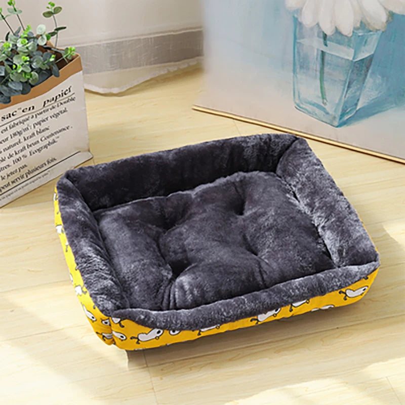 Winter Haustier Hundebett Sofa Matte – Warmes Kissen für Kleine, Mittlere & Große Hunde | Kuscheliges Korb- & Hausbett für Hunde & Katzen