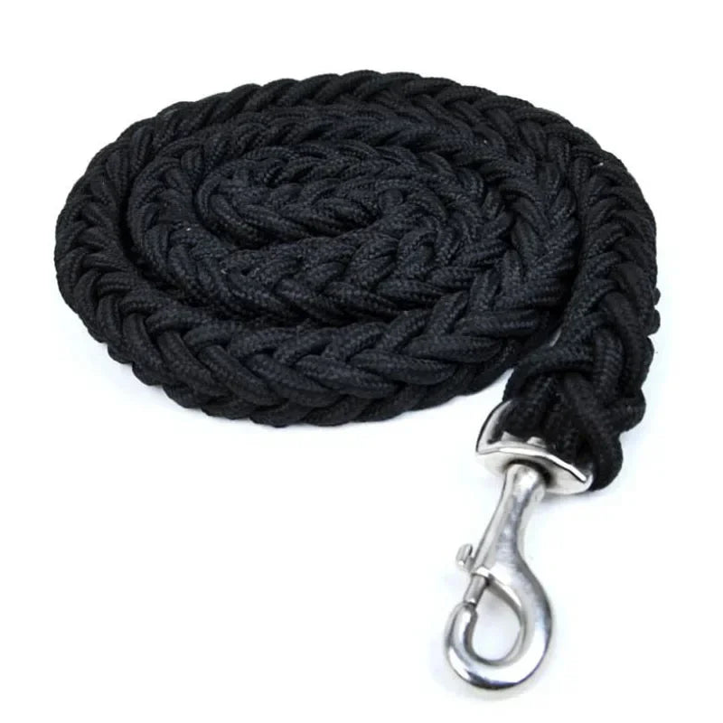 130cm Super Starke Nylon Hundeleine mit Verstellbarem Canvas Doppelreihen-Halsband – Für Mittelgroße und Große Hunde