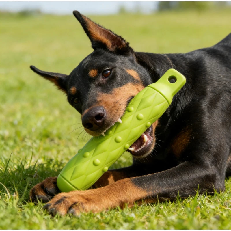 Ultra Strapazierfähiges EVA Hundespielzeug – Mehrfarbiger Unzerstörbarer Kau-Stock für Große Hunderassen