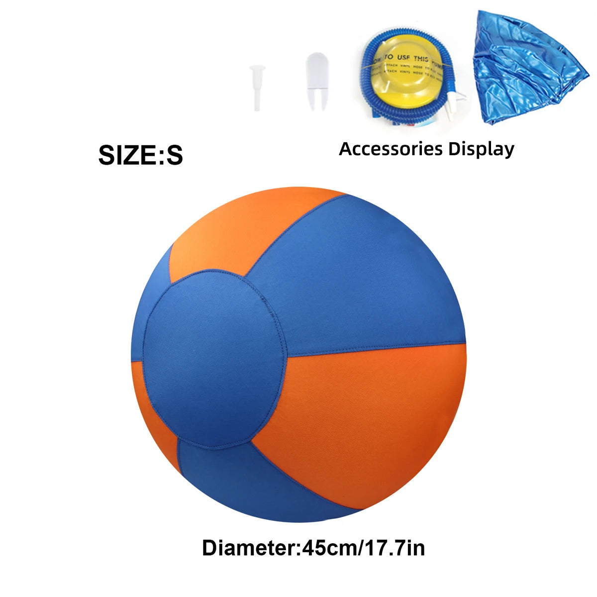 Riesiger Outdoor-Hundespielball – Großes Trainingsspielzeug für Interaktives Spielen und Farbige Bewegungsspiele