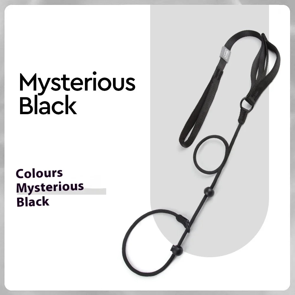 Anti-Zug Martingale Hundeleine – Reflektierende All-in-One Trainingsleine mit Nachtsicht & Anti-Verhedderungs-Design für Mittelgroße & Große Hunde