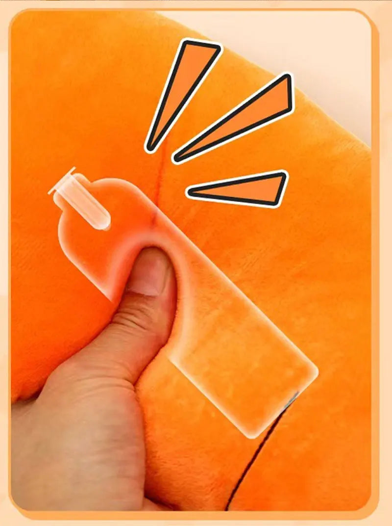 Karotten Plüsch Hundespielzeug – Weiches Gemüse Quietschspielzeug | Bissfestes Kauspielzeug für Kleine & Mittelgroße Hunde