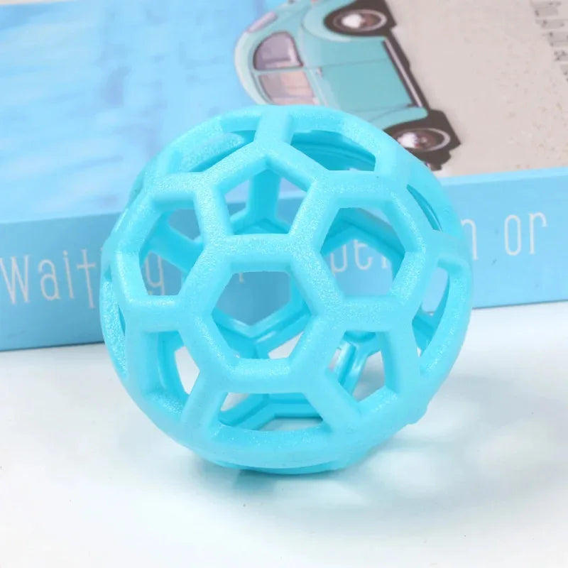 Jingle Ball Hundespielzeug – Springender TPR Hohlball mit Glocke | Interaktives Kauspielzeug für Kleine & Große Hunde (CE Zertifiziert)