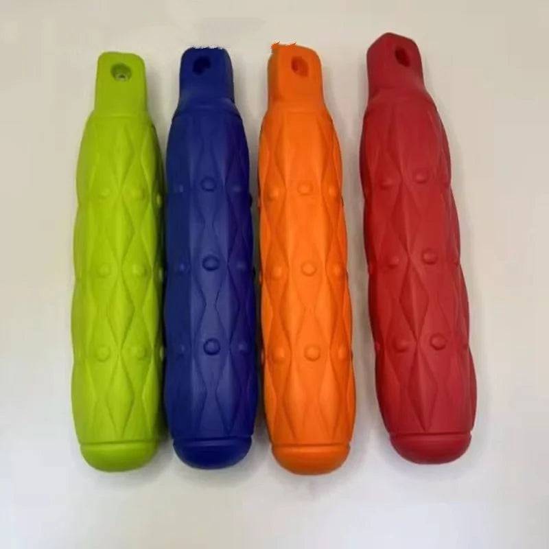 Ultra Strapazierfähiges EVA Hundespielzeug – Mehrfarbiger Unzerstörbarer Kau-Stock für Große Hunderassen