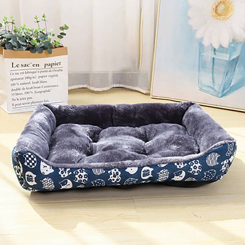 Winter Haustier Hundebett Sofa Matte – Warmes Kissen für Kleine, Mittlere & Große Hunde | Kuscheliges Korb- & Hausbett für Hunde & Katzen