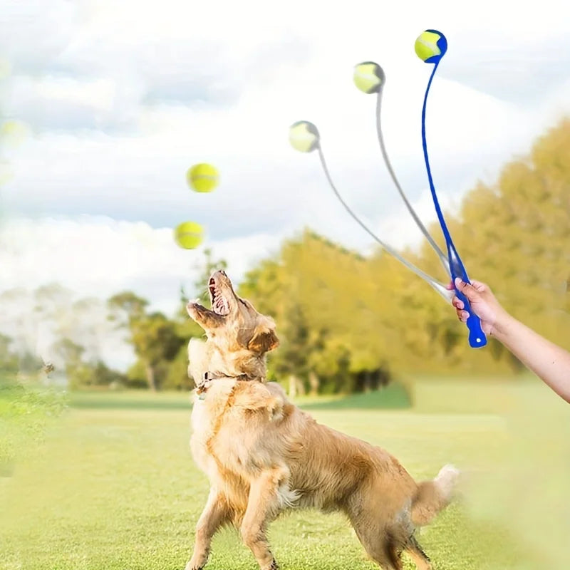 Tennisball Wurfstick für Haustiere – Robuster Outdoor Spiel- und Trainingswerfer für Hunde, Ideal für Bewegung und Apportiertraining