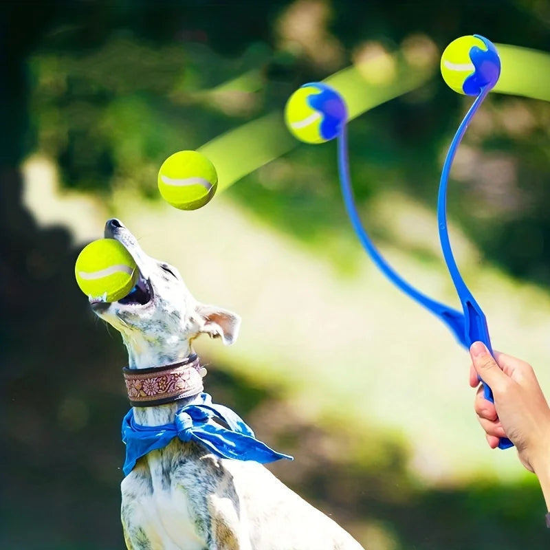 Tennisball Wurfstick für Haustiere – Robuster Outdoor Spiel- und Trainingswerfer für Hunde, Ideal für Bewegung und Apportiertraining