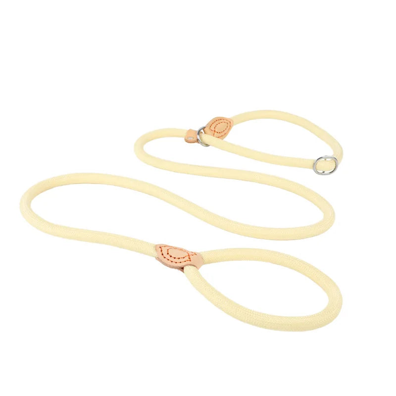 Robuste Geflochtene Hundeleine – 1.5M / 1.8M Slip Rope Trainingsleine mit Verstellbarer Schlaufe für Mittelgroße und Große Hunde